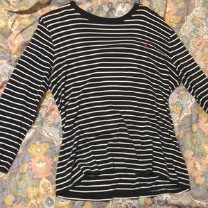 Long sleeved ralph lauren striped top size L